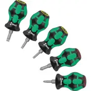 Wera 05008870001 Stubby Set 1 Screwdriver Set, 5 Pieces
