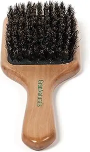 GranNaturals Boar Bristle Hair Brush for Women and Men - Natural Wooden Large Flat Square Paddle Hairbrush - For Thick, Fine, Thin, Wavy, Straight, Long, or Short Hair