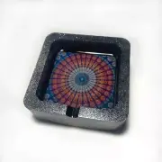 Mandala Ashtray, Tapestry, Glitter Ashtray, Smoking Accessories, Stoner, Hippy