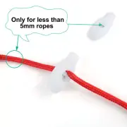 Plastic Cord Locks Stoppers Clip Ends Spring Toggle Fastener Organizers