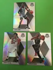 LOT (3) BROOKLYN NETS SILVER PRIZMS MOSAIC #21,51,61 JARRETT ALLEN,LAVERT,PRINCE
