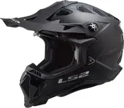 LS2 MX700 Subverter Evo II Solid Motocross Helmet, black, Size M for Men