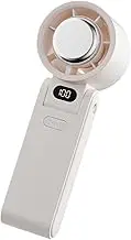 Small Portable Fan - Cooling Fan Portable,Led Display 3600mAh Battery 180 Degree Foldable Compact 100 Speed Adjustable Quiet for Hot Weather Beach Keep Cool