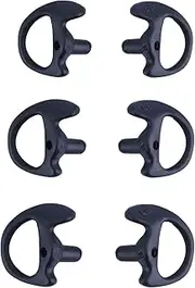 KS K-STORM Two Way Radio Ear Mold Replacement Soft Silicone Ear Insert Earmould for Acoustic Coil Tube Earbud (Black, 3 Pair Large,Medium,Small)