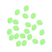 200Pcs 8x6mm Oval Plastic Glow Fishing Beads Tackle Tool, Green