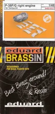 EDU6481037 1:48 Eduard Brassin Print - P-38F P-38G Lightning Right Engine (TAM
