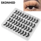 Tools Criss-cross Thick Long 3D Faux Mink Wispies Fluffies False Eyelashes