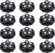 12PCS Self Adhesive Caster Wheels, 360° Swivel Appliance Rollers Appliance Sliders for Kitchen Appliances, Mini Universal Wheel Roller Casters for Storage Box, Small Furniture