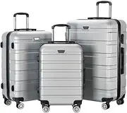[KYUSAR] Carry On Luggages Suitcase 3 Piece Luggage Set,20/24/28 Inch Hardshell Suitcase Set Suitcase for Women Men Family Luggage Suitcases (Color : B, Size : 3-Piece Set)