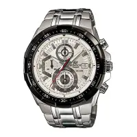 在飛比找Yahoo奇摩購物中心優惠-CASIO EDIFICE系列 耀眼急速賽車三眼運動錶-黑X