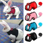 Pet Cat Dog Rabbit Harness Lead Leash Set Soft Mesh Vest for Guinea Pig Hamsters