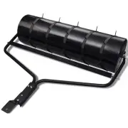 vidaXL Lawn Roller Black Iron Standard Durable Aerator Cylindrical
