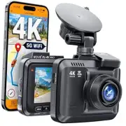 R2-4K PRO Dash Cam, Built-in GPS, 5G WiFi Dash Camera for Cars, 2160P UHD