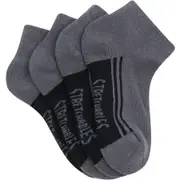 Bonds Kids Everyday Stretchables Low Cut Socks 4 Pack - Grey