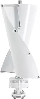Spiral Wind Turbine Generators,600W 12V 24V 48V 2 Blades Free Energy Wind Turbine Generator Kit with MPPT Controller for Wind and Solar Power Generation
