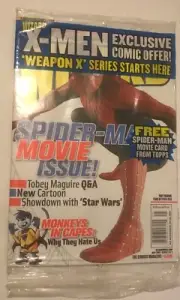 WIZARD Magazine #128, MAY 2002, COVER 1 OF 2, SPIDER-MAN MOVIE ISSUE, SEALED!
