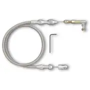 Lokar TCP-1000HT 24" Hi-Tech Throttle Cable Kit - Braided Stainless NEW