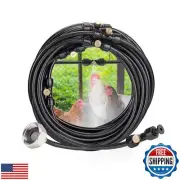 Chicken Coop Cooling System - Pre-Installed, No Leakage, Patio Misting Hose w