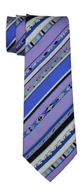 Emilio Pucci Multicolored Striped Artsy Tie