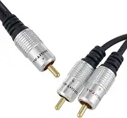 10m Subwoofer Audio Cable 1RCA to 2RCA Y Splitter Cord Lead
