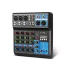 F-5A 5-Channel Audio Mixer Bluetooth Mixing Console Sound Card for PC Phone