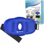 Knee Ice Pack Breathable Design with Adjustable Hook and Loop Wrap, Reusable for