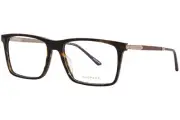 Chopard VCH343 0722 Eyeglasses Titanium Dark Havana/23KT Gold Plated 55mm