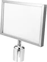 HAWILLOSCH Double Sided Stanchion Sign Holder Sign Frame for Crowd Control Easy to Install Suitable for Public Spaces Directions Warnings