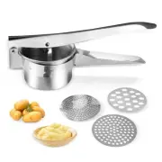 Potato Ricer Ricer Potato Masher with 3 Interchangeable Discs Easy to Mash