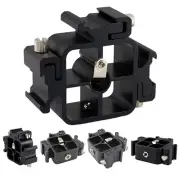 Metal 3 Side Adjustable Cold Shoe Mount Adapter for Camera Flash Tripod Umbrella