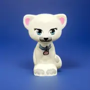New Lego Animals Rare White and Grey Cat Kitten Minifigure