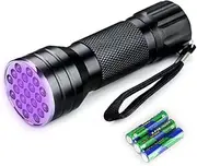 LED Rechargeable Flashlight,Super Brgiht Tactical Flashlights1200lm,Pocket Flashlight Includes a USB Charging Cable,Retractable,with 5 Modes,Camping and Emergency Use (1Pack-Black Light Flashlight)