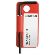BONDHUS 3.0Mm Hex End L-Wrench Short Tag-Bar BD15856
