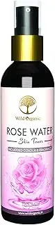 WILD ORGANIC Rose Water Face Toner for Skin Purifying, Anti Acne, Nourishment, Unclog Pore for All Skin Type-120ml