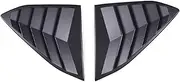 Compatible For Chevrolet Corvette C8 Stringray Z51 Z06 2020-23 ABS Black Car Rear Window Triangle Shutter Deflector Decoration Accessories(Matte black)