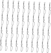 NOLITOY Fishing Gear Set Pcs Swivel Lock Snaps Stainless Steel Connector for Lures for Streams Oceans