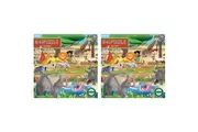 2x 64pc eeBoo Jigsaw Puzzle 22x22cm Kids Educational Fun Play Game Savanna 5+