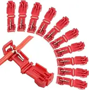 Pack of 10 Cable Connectors/Connection Clamps for Robotic Lawnmower Boundary Cable Charging Station, T Branch Connector, Junction Terminals, Power Thief, Quick Connector, Compatible with Gardena, Husqvarna, Automower, Worx