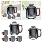490ml Glass Teapot Tea Set with Infuser for Restaurant Tea Room Household