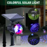 Waterproof LED Solar Laser Landscape Light Projector Christmas Party Decor Lamp