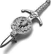 [Kilt Emporium] Scottish Thistle Kilt Pin - Rust Free Brass - 4 Inches
