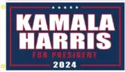 3X5 HARRIS WALZ FOR PRESIDENT 2024 DEMOCRATIC CANDIDATE BLUE FLAG BANNER R1