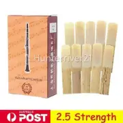 10pcs Bb Clarinet Reeds 2.5 Strength Clarinet Reed Part Traditional Bamboo Reeds