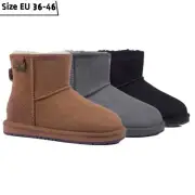 【Extra 8%OFF】Australian UGG Mini Boots Men Women Sheepskin Wool Water Resistant
