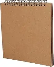 TEHAUX Scrapbook Album Diy Photo Album Guest Book for Party Family Scrapbook Scrap Book Paper Kraft Paper Khaki