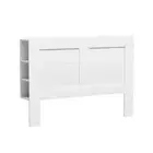 Bed Frame Double Size Bed Head With Shelves Headboard Bedhead Base White