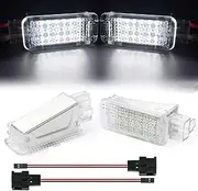 Jodriva 2Pcs LED Footwell Light Luggage Compartment Glove Box Lamps, for Audi, A4 B5 B6 B7 B8 A3 A6 C6 C7 A5 R8 TT Q5 Q3 Q7 A1 A8 S3 RS6 car Door Light(Highlight White 2)