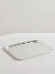 [Christofle] Christofle - Albi Silver-plated Tray - One size One size Silver