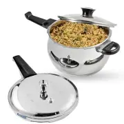 Vinod Splendid Plus Stainless Steel Pressure Cooker Outer Lid, 1.5 L- Free Post