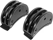 ERINGOGO Foot Tambourine Set 2pcs Church Dance Percussion Instrument Adults Metal Plastic Construction Black